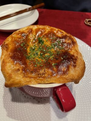 Chinese dates pumpkin porridge   at vegan veggie joga - 嫦娥 in Tokyo