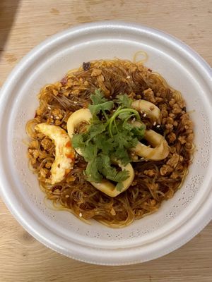 Seafood vermicelli   at vegan veggie joga - 嫦娥 in Tokyo