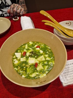 Mapo tofu at vegan veggie joga - 嫦娥 in Tokyo