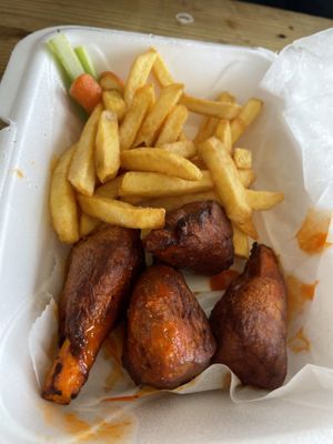 Medium wings   at The Twisted Vegan in Tampa