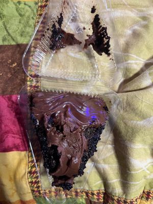 Vegan chocolate cake  at The Twisted Vegan in Tampa