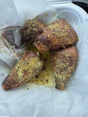 Lemon pepper vegan wings   at The Twisted Vegan in Tampa