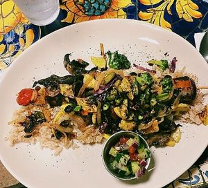 tofu salad at Sage Vegetarian Cafe in Chapel Hill