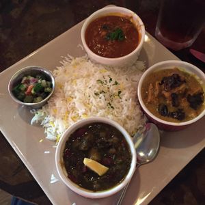 the sampler plate at Sage Vegetarian Cafe in Chapel Hill