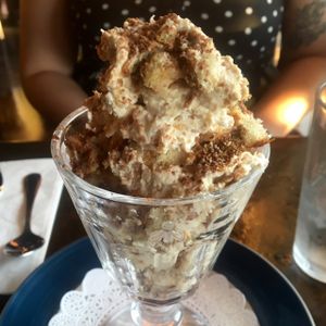 The decadent tiramisu  at Sage Vegetarian Cafe in Chapel Hill