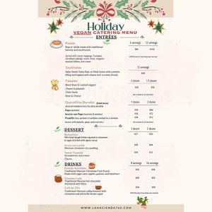 Available year round by pre-order (24 hours in advance) at La Hacienda in Oceanside