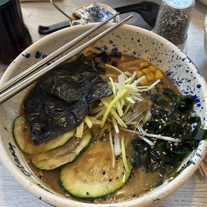 The vegan ramen (not spicy)  at Ramen Otaku in Mallorca
