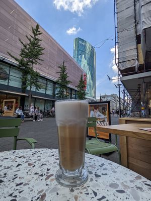 Latte Macchiato soy milk at Copper Branch in Rotterdam