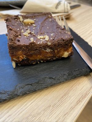 Brownies like Snickers   at Copper Branch in Rotterdam