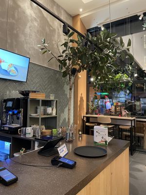 Entrance and place to order   at Copper Branch in Rotterdam