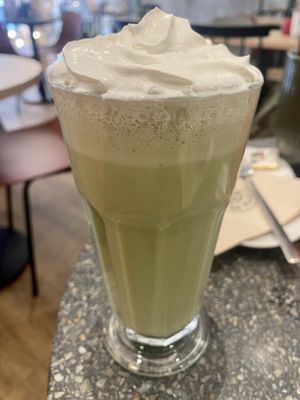Iced matcha frappe  at Copper Branch in Rotterdam