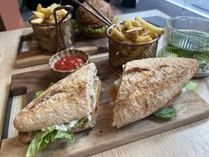 copper club sandwich  at Copper Branch in Rotterdam