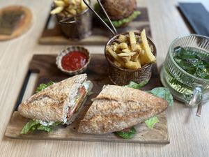 copper club sandwich  at Copper Branch in Rotterdam