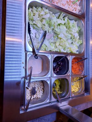 Salad bar at Elia in Worgl