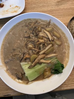 Seasonal mushroom and carrot adobos   at Purple Patch in Washington