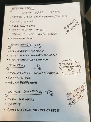 Menu at Encanto - Art Cafe in Helsinki