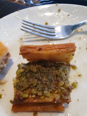 Dry pasta in syrup. at Karaköy Güllüoğlu in Istanbul