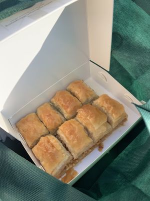 Walnut & Pistacchio Baklava  at Karaköy Güllüoğlu in Istanbul