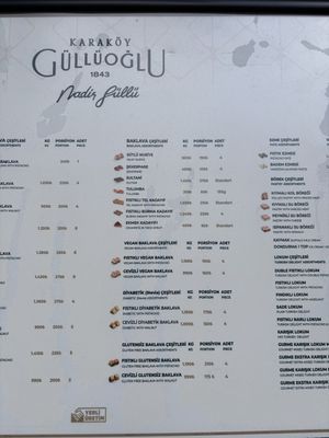   at Karaköy Güllüoğlu in Istanbul