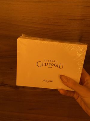 The packaging   at Karaköy Güllüoğlu in Istanbul