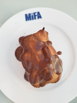 Chocolate kind of waffle? at La Mifa in Toulouse