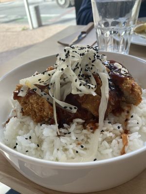 So good! Tonkatsu de chou-fleur, sauce bulldog. at La Mifa in Toulouse