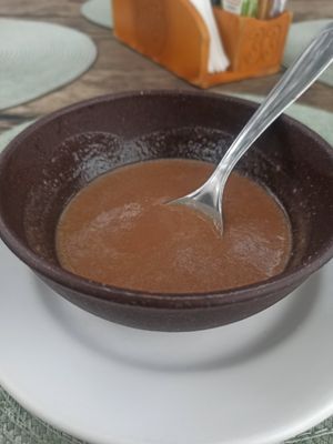 Pinto beans soup at Amosim Cozinha Saudável in Santa Catarina
