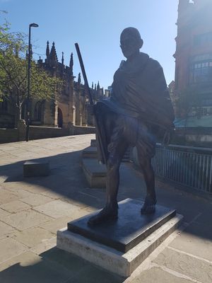 I even saw Gandhi @Café 1881 😂 at Café 1881 in Manchester