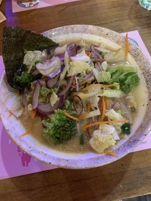 Yasai Ramen  at Oishii in Barcelona