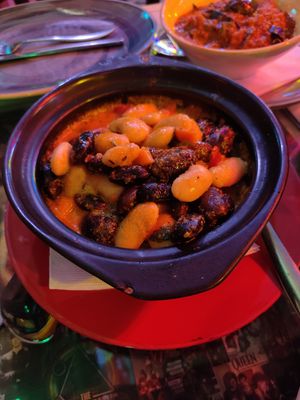 Beans casserole at Tymi in Tirana