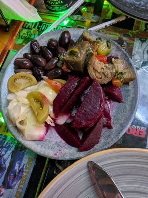 Pickled vegetables at Tymi in Tirana