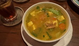 Tofu soup  at Lilla Warung in Denpasar