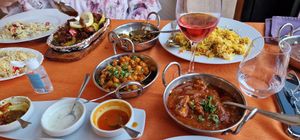 Vegan options include chana masala and vegetable vindaloo at A Taste Of India Shazna in Manilva