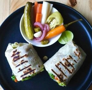 Pita Wraps at Vegan Meals in Chiang Mai