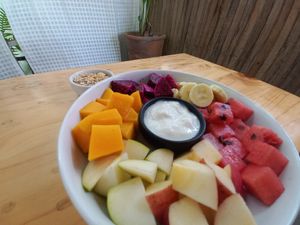 Fruit Salad (Comes with Yoghurt and Muesli) at Vegan Meals in Chiang Mai