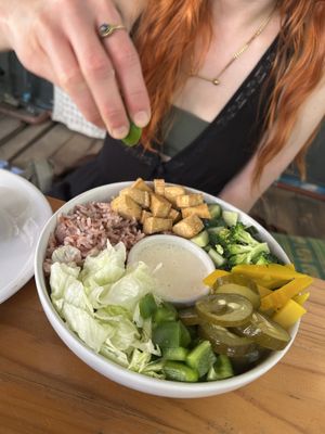 build your own salad bowl  at Vegan Meals in Chiang Mai