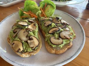 Avocado toast   at Vegan Meals in Chiang Mai