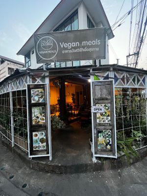 Front dpor at Vegan Meals in Chiang Mai