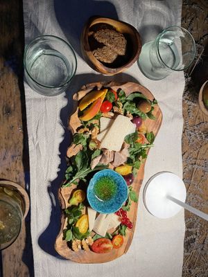 Vegan cheese platter   at Capo Fronte in Rab