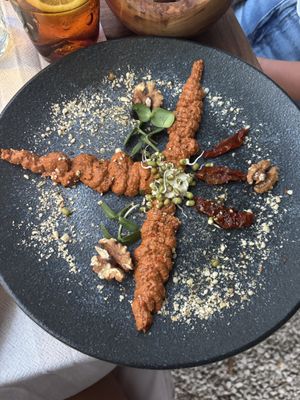 Rustic tapanade  at Capo Fronte in Rab