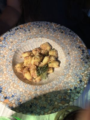 Gnocchi with hazelnut and sage   at Capo Fronte in Rab
