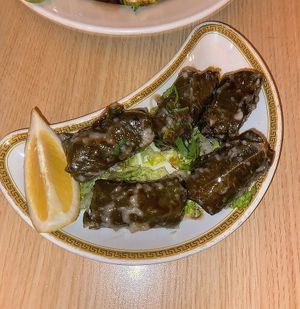 Stuffed vine leaves  at Lona Grill House & Juice Bar in Bristol