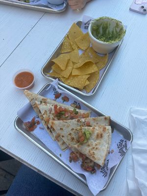 Vegan quessadilla   at Dirty Taco + Tequila in Patchogue