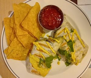 Excellent burrito at Brasseur Local in Quebec