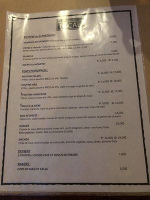   at Brasseur Local in Quebec