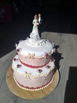 Bruidstaart at Bakkerij Zonder Melk En Ei in Moordrecht