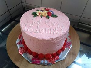 Bedanktaart at Bakkerij Zonder Melk En Ei in Moordrecht
