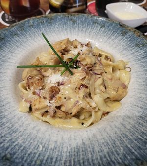 Best pasta in the universe! at 11:11 Bistro Bar Healthy Food in Gran Canaria