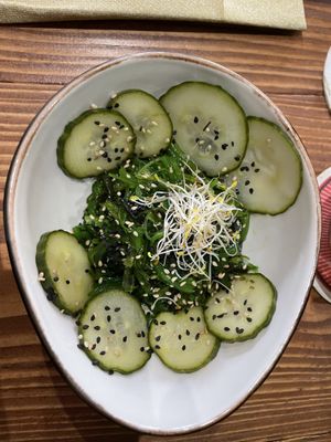 Wakamé Gurkensalat  at 11:11 Bistro Bar Healthy Food in Gran Canaria