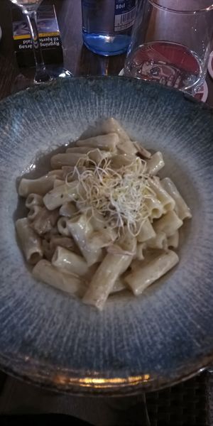 11:11 pasta with macaroni #Veganuary at 11:11 Bistro Bar Healthy Food in Gran Canaria